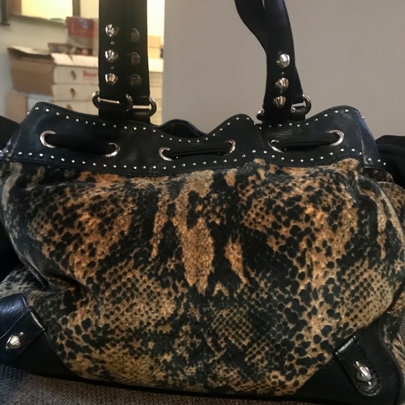 Juicy Couture satchel purse snakeskin velour - Picture 2 of 8